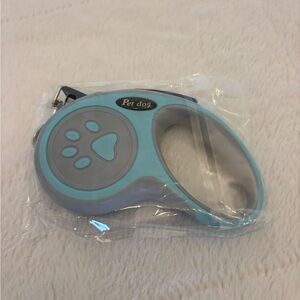 Blue and Gray Pet Dog Retractable Leash